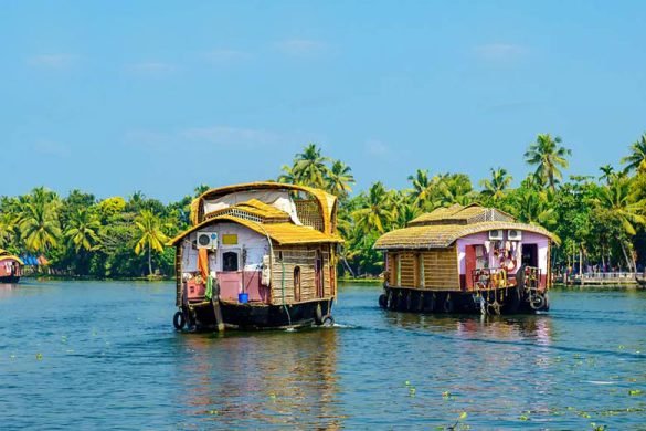 Alleppey houseboats on the Kerala backwaters